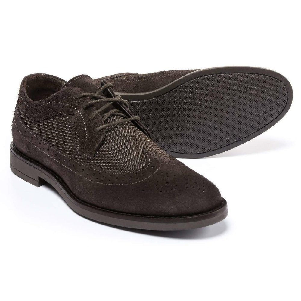 New A. Testoni Made in Italy Diffusion Suede and Nylon Oxford Shoes (for Men)